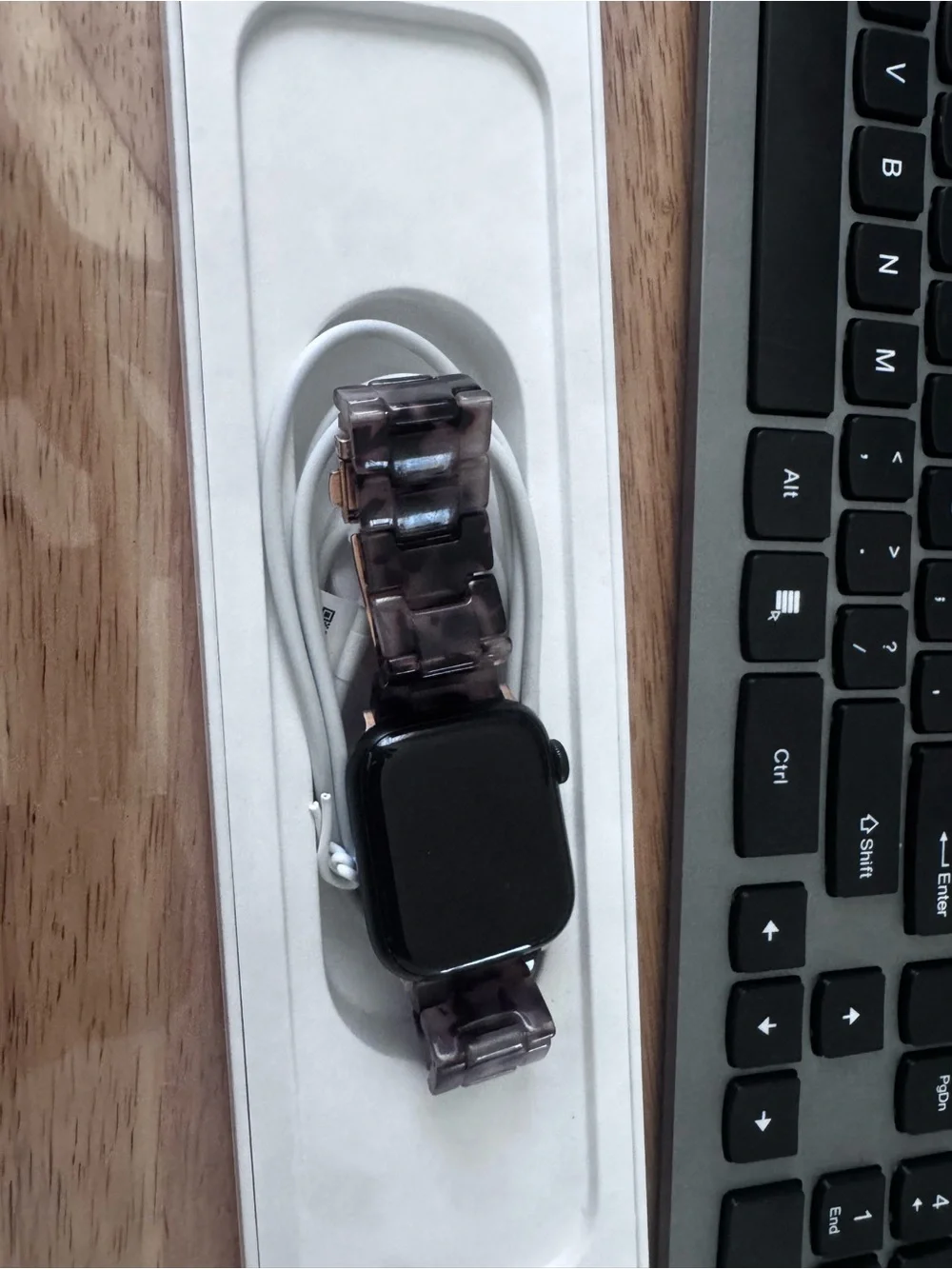 Apple Series 7 Midnight Aluminum Case with Midnight Sport Band